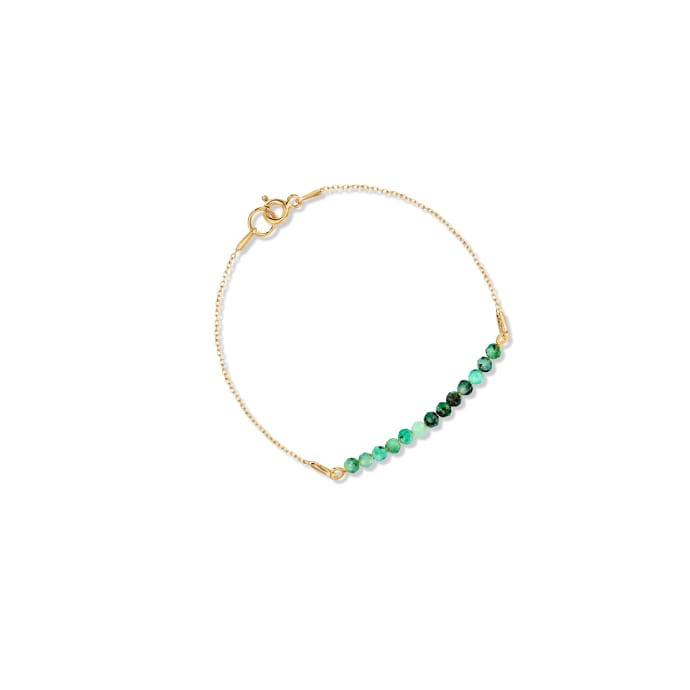 Vihreä Bracelet with emeralds: Bracelet with emeralds.