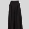 EYOS INFINITY | Wool Palazzo Trousers with Ribbons in Black