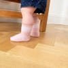 Non-Slip Stay-on Baby & Toddler Organic Quarter Crew Sporty Socks - 3 Pack - Pop & Rose