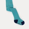 Non-Slip Super Soft Ribbed Baby and Toddler Tights in Aqua - 0-2 Years