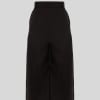 EYOS INFINITY | Wool Palazzo Trousers with Ribbons in Black
