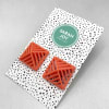 Square Stripe Studs