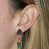 Leto Post Earrings – Purple Sapphire And Zoisite