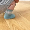 OUTLET - Non-Slip Stay-on Baby & Toddler Organic Quarter Crew Sporty Socks - 3 Pack - Blues