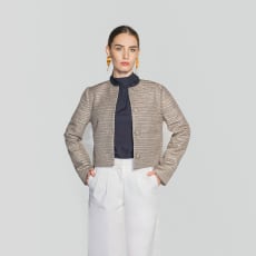 Monivärinen The Box Jacket: This Box jacket features a roomy design for comfort and a cropped length for a modern touch.