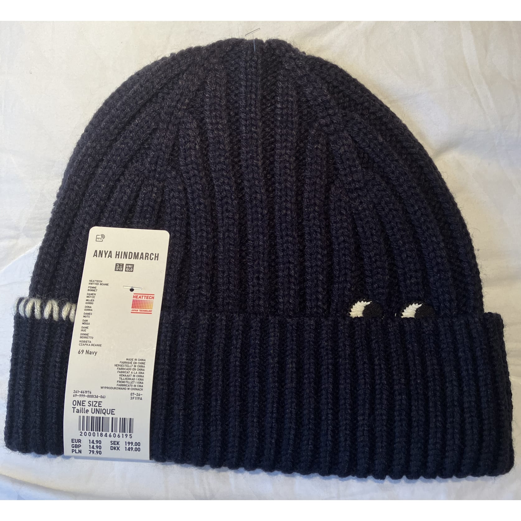 Uniqlo X Anya Hindmarch Beanie Hat - One Size Blue