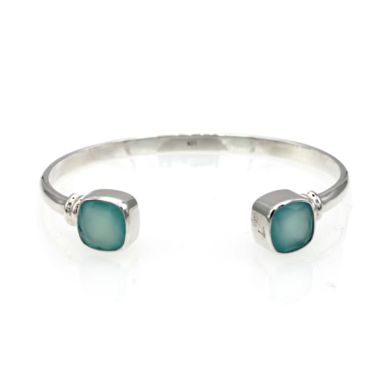 Bia Bangle – Aqua Chalcedony
