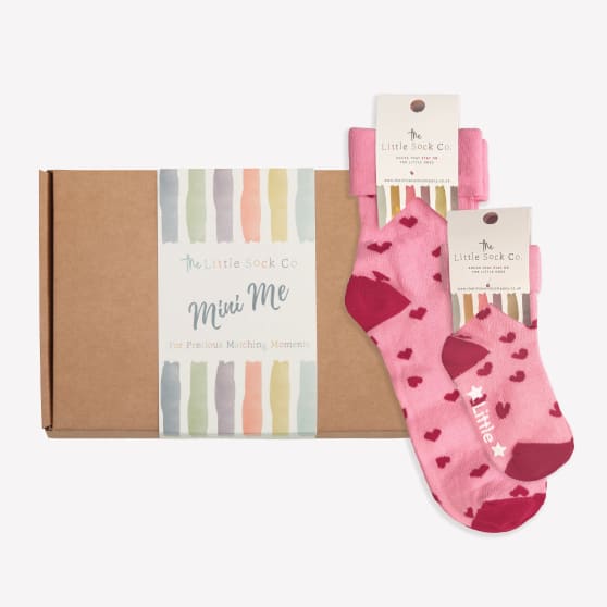 Mini Me Matching Sock Gift Set in Amore ♥️ - The Perfect Gift for Birthdays or Mother's Day
