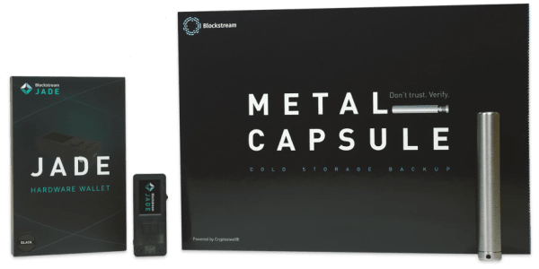 Blockstream Jade and Capsule Bundle Discount Code - 10% off Logo