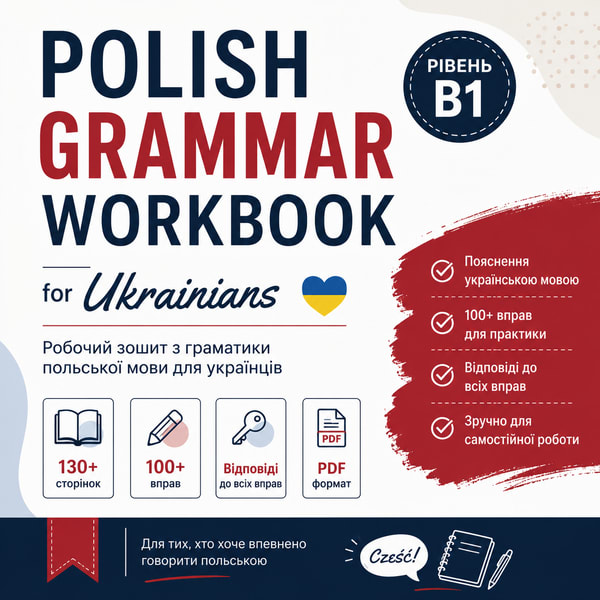Polish Grammar Workbook B1 for Ukrainians (PDF)