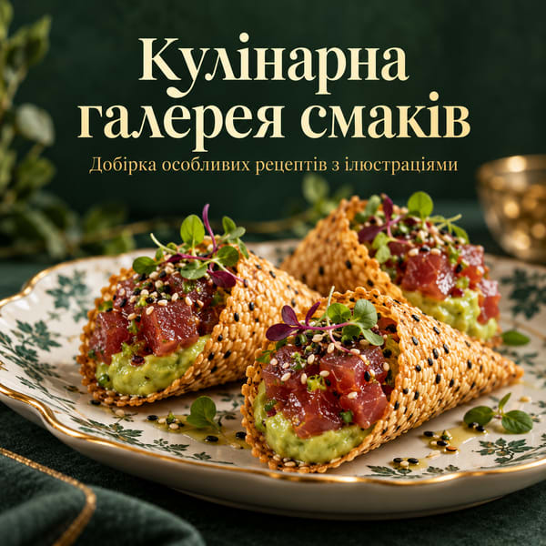 Книга рецептів «Кулінарна галерея смаків».Електронна PDF-книжка