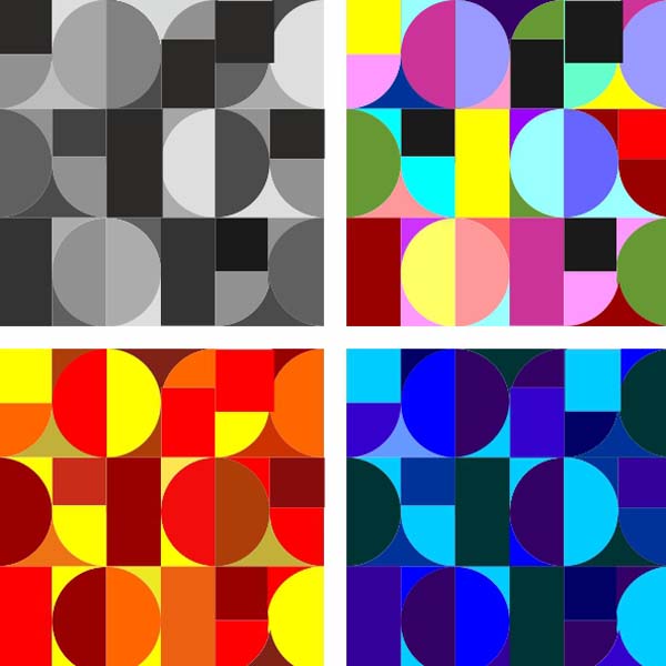 Geometric Modern Seamless Pattern "Bauhaus Shapes" (EPS +Geometric Modern Seamless Pattern "Bauhaus Shapes" (EPS + CDR + JPG))