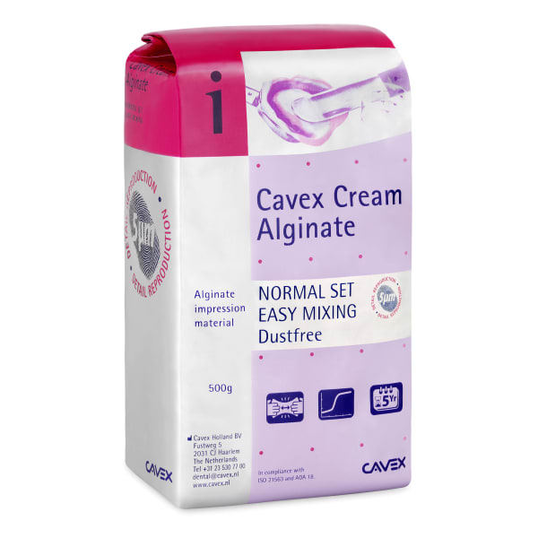 Alginato para moldagem Cavex Cream Presa Normal - Cavex
