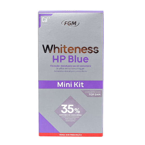 Kit Clareador Whiteness HP Blue 35% com Top Dam - FGM