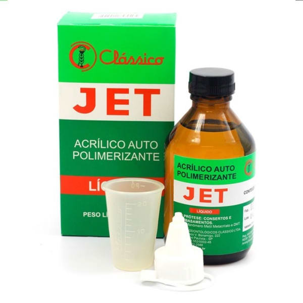 Resina Acrílica Autopolimerizável Jet Líquido 120ml - Clássico