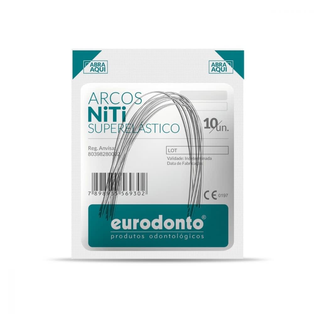 Arco Intraoral Inferior Superelastico Niti Redondo (.014) Ref: 401-I - Eurodonto