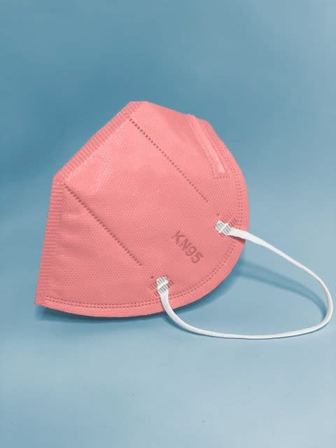 Máscara KN95 Adulta Cor Rosa Bebê - Med Company