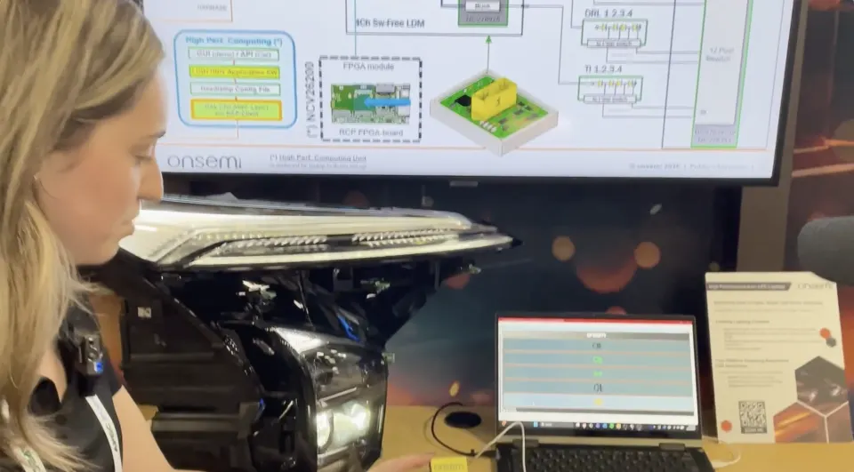 onsemi Demonstrates Ethernet-Controlled Automotive LED Lighting