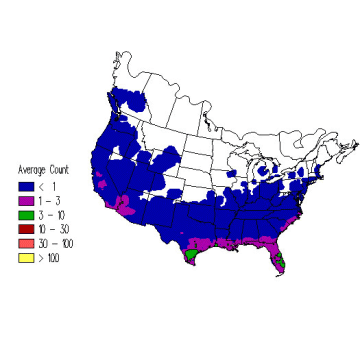 House Wren winter distribution map