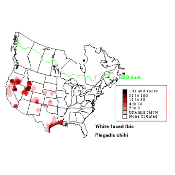 White-faced Ibis distribution map