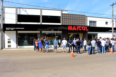 Maicol Materiais de Construção escreve nova página de sua história e reinaugura loja em Erval Velho