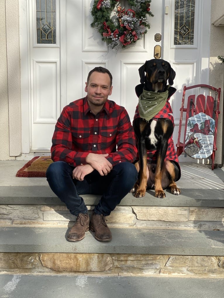 Andy, a Treeing Walker Coonhound and Redbone Coonhound mix tested with EmbarkVet.com