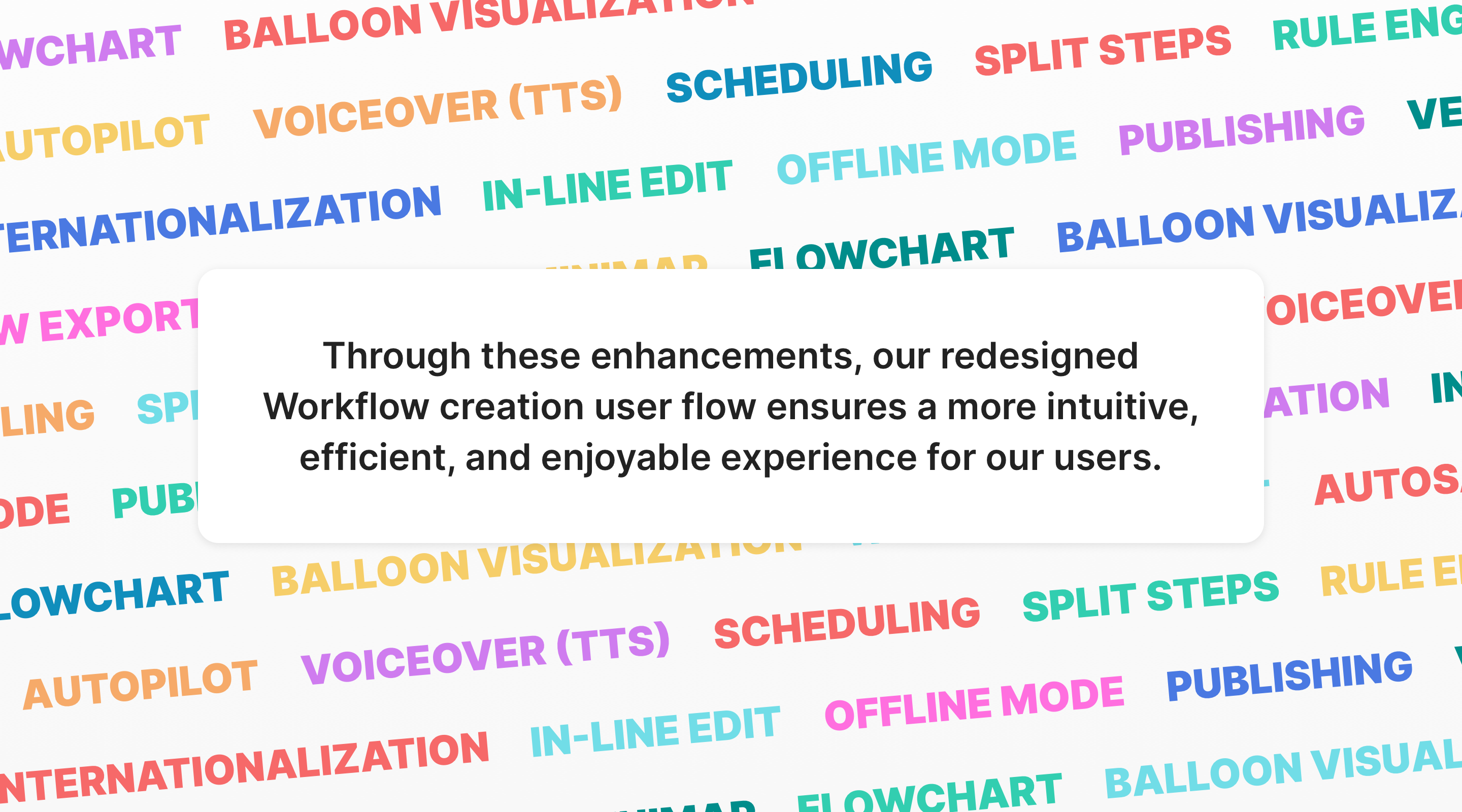 Through these enhancements, our redesigned Workflow creation user flow ensures a more intuitive, efficient, and enjoyable experience for our users.