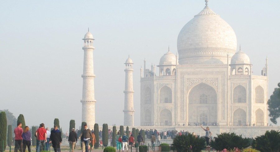 Beautiful Taj Mahal at dawn
