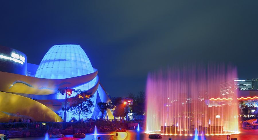 Ocean park at night, Hong Kong