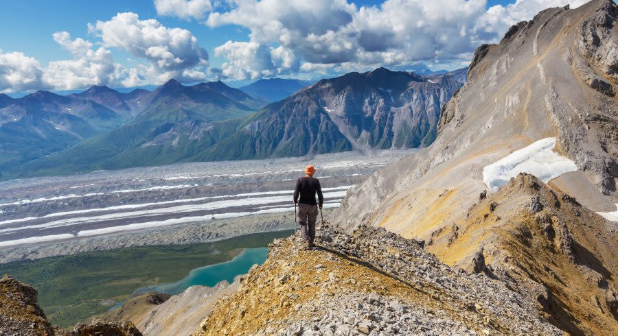 Ascent to Donoho peak,Alaska