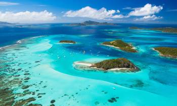 Tobago Cays Aerial View
