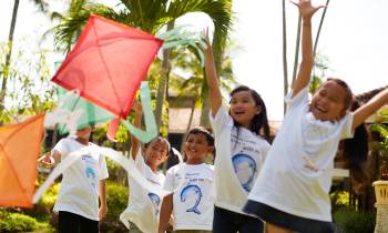this is a photo of children's activities at Melia Bali Indonesia