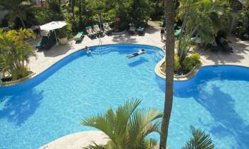 a large pool of water