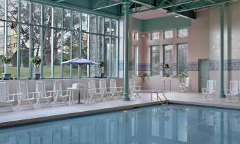 a large glass window