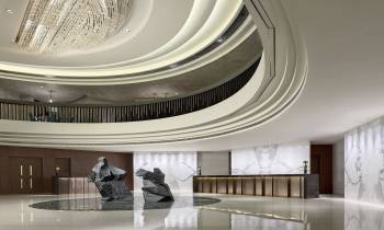 a large white room