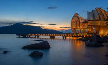 a bridge over a body of water