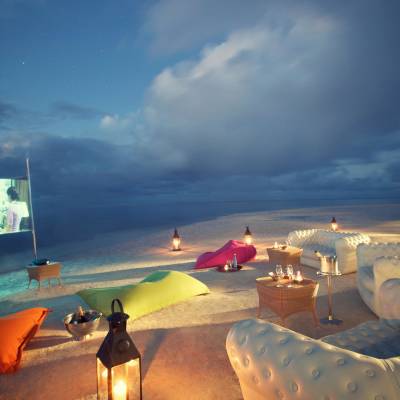 Screen on the beach