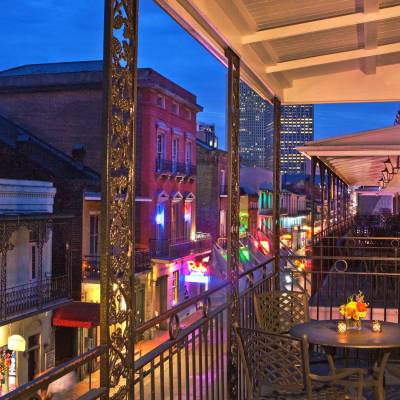 Bourbon Street balcony