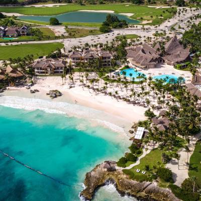 Aerial view of the resort