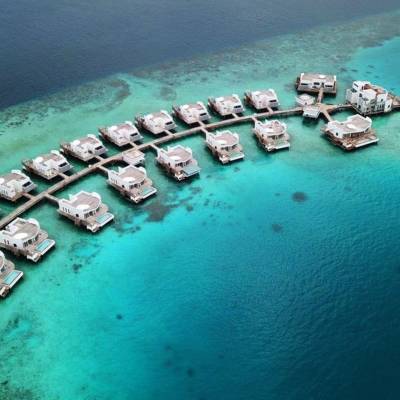 Water Villa Aerial