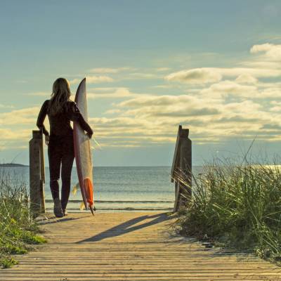 Surfing in Nova Scotia