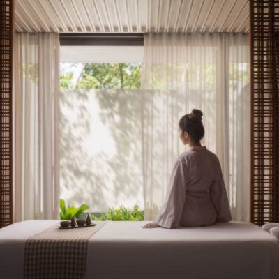 a person standing in front of a window