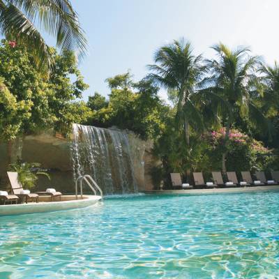 a large pool of water