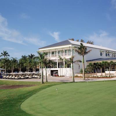 a large lawn in front of a building