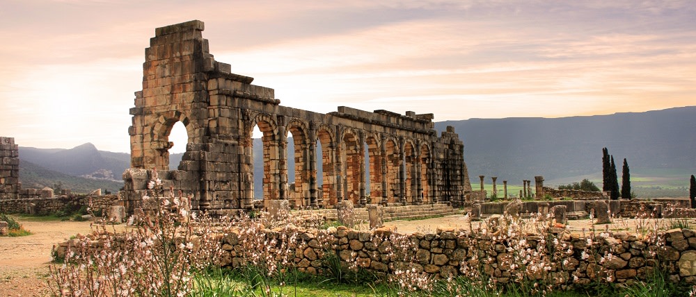 Volubilis, Roman city of antiquity in Morocco Roman ruins of Volubilis