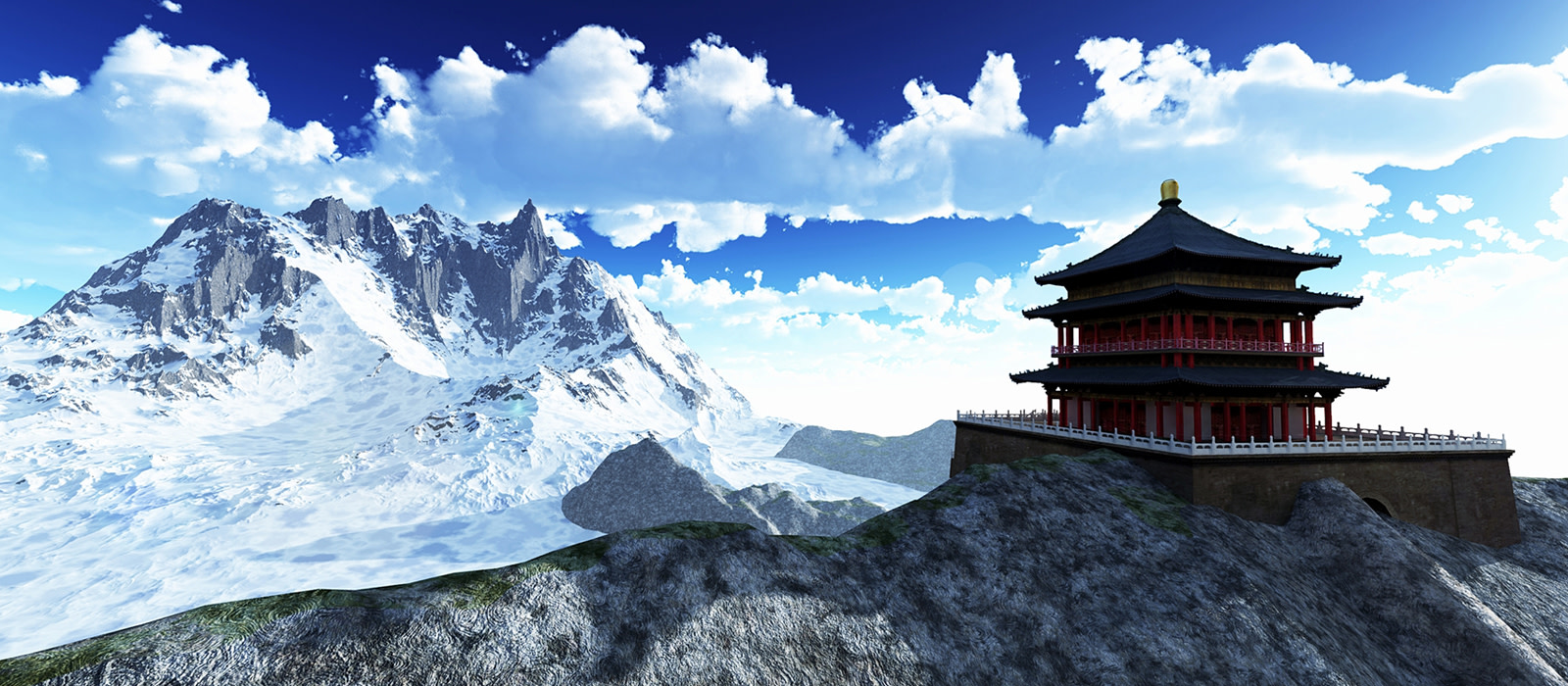 Sun-temple-Buddhist-shrine-in-the-Himalayas-Bhutan-Asia Sun temple Buddhist shrine-in-the-Himalayas-Bhutan-Asia