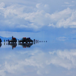 Gewässer von Uyuni in Bolivien