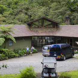 Enchanting Travels - Costa Rica Tours - Bajos del Toro Hotels - El Silencio Lodge - Hotel Entrance