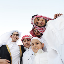Oman travel guide - group of young people in Oman
