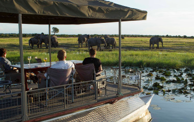 Außenansicht im Chobe Game Lodge in Chobe National Park, Botswana